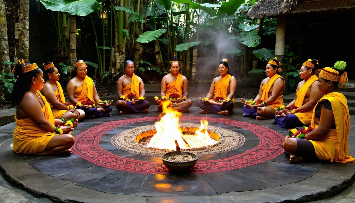 Kambo ceremony with healing practitioners